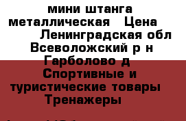 мини штанга металлическая › Цена ­ 1 500 - Ленинградская обл., Всеволожский р-н, Гарболово д. Спортивные и туристические товары » Тренажеры   